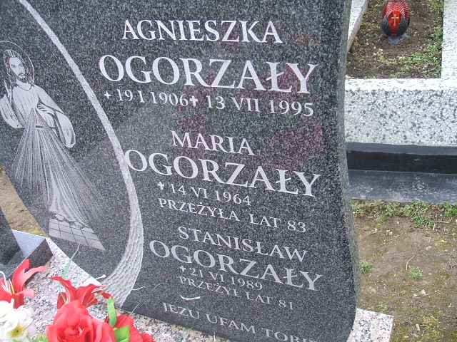 Grób Agnieszka Ogorzały