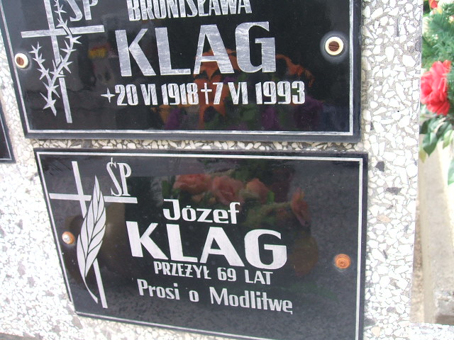 Grób Józef Klag