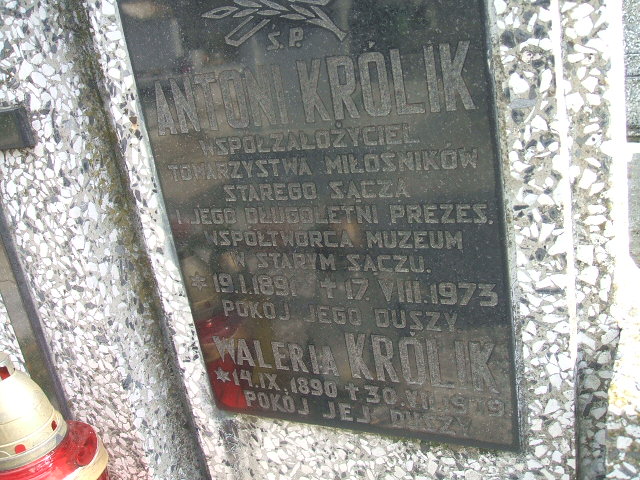 Grób Antoni Królik